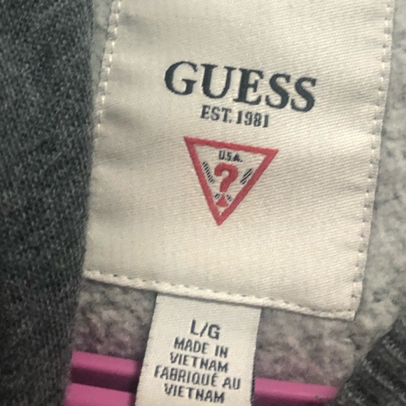 Hooded Guess Letterman Jacket - Picture 2 of 2